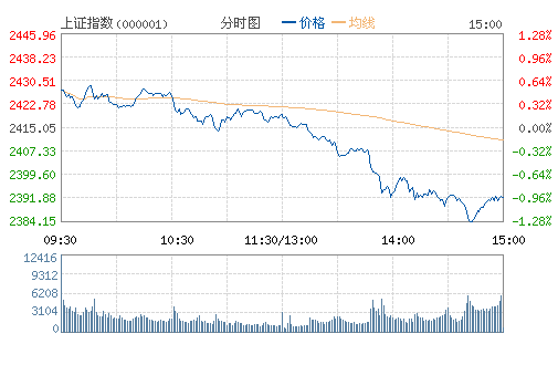 a股沪指跌至2902点 创年内新低_沪指跌破3400点_沪指跌停