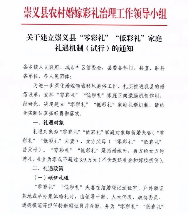 江西普通家庭彩礼_2020年江西彩礼政策_江西一地低彩礼夫妻子女可优先择校