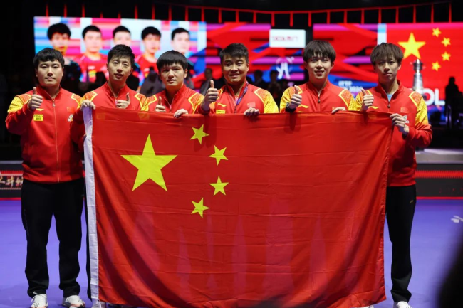 中国队世乒赛11连冠 马龙轻击台面告别世锦赛