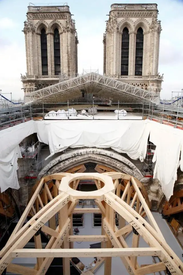 修复中的巴黎圣母院_中法将联合修复巴黎圣母院_巴黎圣母院方案